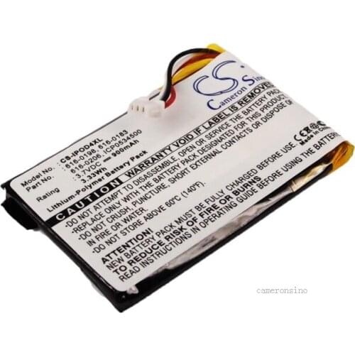 CameronSino for iPOD 4th Generation Photo U2 20GB Color Display MA127 616-0183 616-0206 616-0215 Photo 30GB M9829FD/A battery