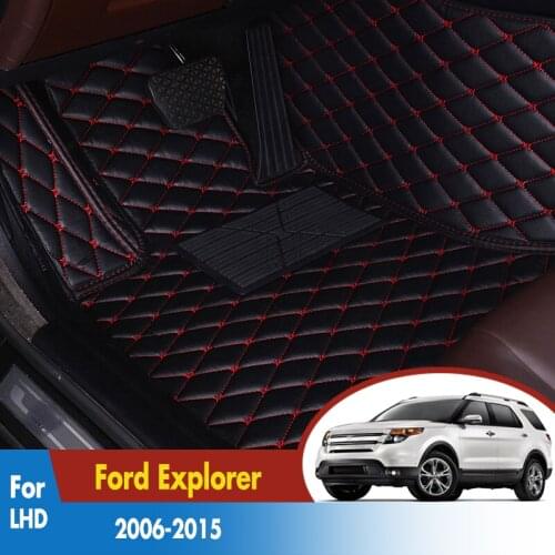 For Ford Explorer (7 Seats) 2015 2014 2013 2012 2011 2010 2009 2008 2007 2006 Car Floor Mats Carpets Leather Dash Auto Styling