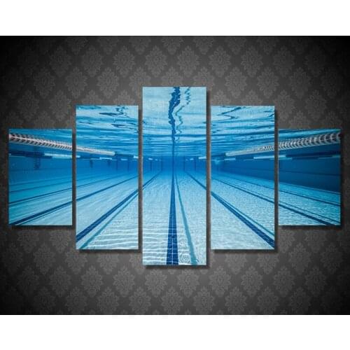 Home Decor HD Print Canvas Oil Painting Frame 5 Panel Wall Art Swimming Pool Underwater Landscape Poster Modular Pictures