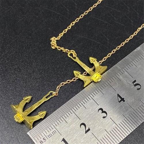 For 1/200 Battleship Warship Model Metal Anchor 20cm Chain DIY Part