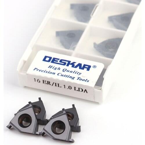 DESKAR 16ER / IL 16IR / EL 0.8 0.9 1.0 1.1 1.2 1.2 1.3 1.4 1.5 1.6 1.7 1.8 1.9 LDA slotted carbide insert shallow groove tool