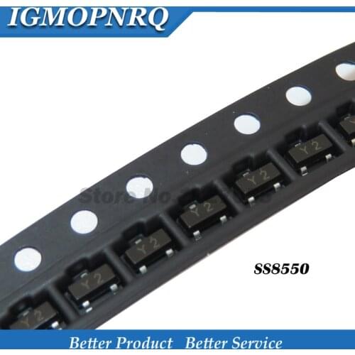 100PCS SS8550 SOT23 MMBT8550 SOT MMBT8550LT1G SMD Y2 SOT-23 new transistor