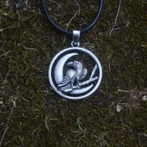 SanLan 1pcs The Raven Moon Necklace Gift for Women