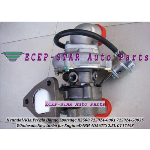 Turbo 715924 715924-5003S 715924-5001S 715924-0002 715924-0003 28200-42700 2820042610 2820042700 Pregio TDI Euro III 2.5/4 100HP