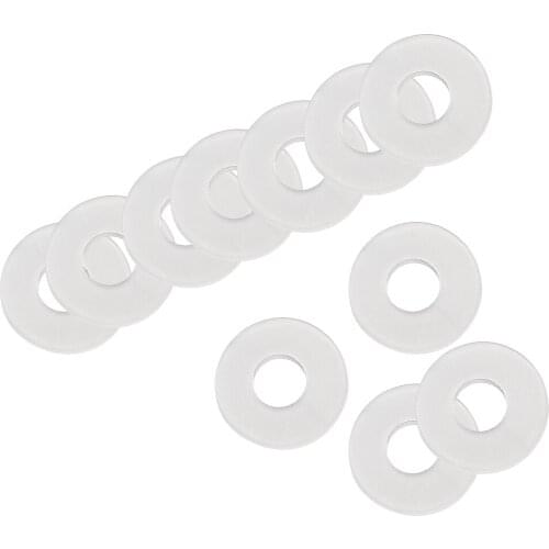 Uxcell Insulating Washer, 1000Pcs 3mm x 8mm x 1mm White Vulcanized Plastic Washer, Insulation Gasket for Motherboard