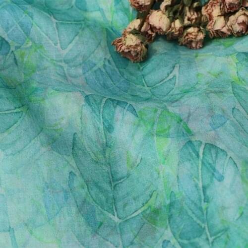 High end pure ramie tissu Banana leaf fabric Summer thin style dress clothing material