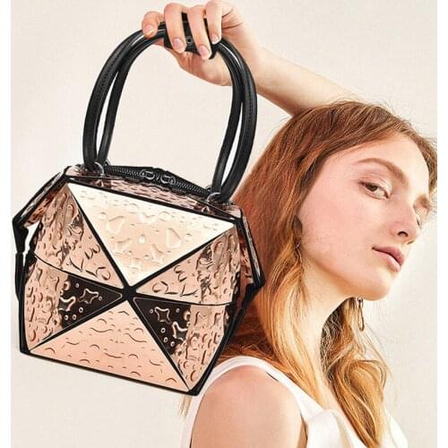 2019 new womens handbag fashion irregular waterproof high quality womens bag solid color zipper chain shoulder bag ML-76