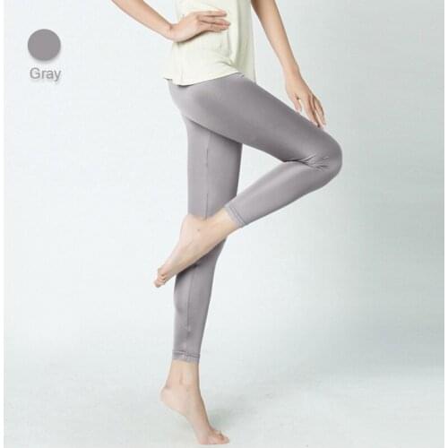 Womens 30% Real Silk 70% Viscose Stretchy Full Length Leggings Warm Thermal Pants M-3XL 3067