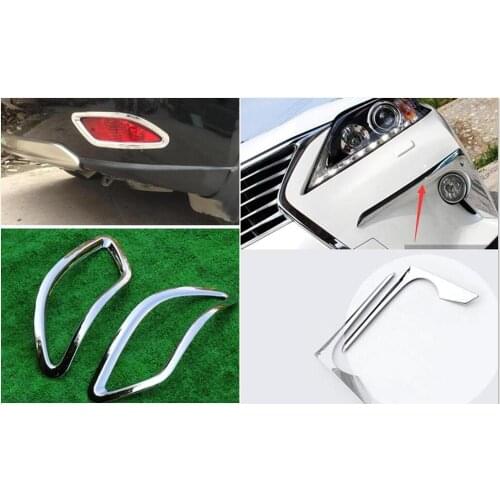 2013 2014 2015 ABS front fog lights cover decoration trim Auto accessories Rear Fog lamps cover For Lexus RX270 RX350 RX450