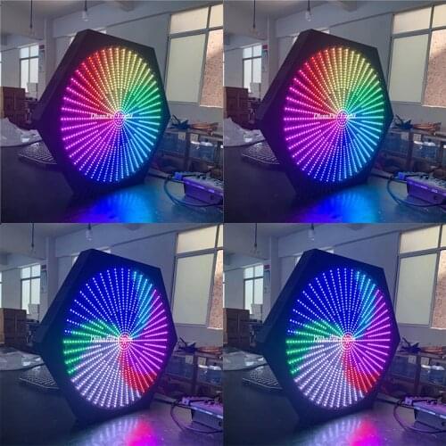 6lot 2020 new di equipment dmx rgb wall washer led panel light for bar ktv disco party show event