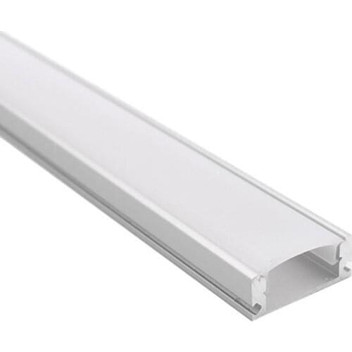 Aluminum profile 2-10 sets lot 0.5m 12mm strip led aluminum profile for light bar channel flat housing milky cover