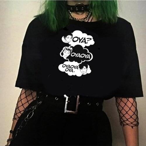 Oya Oya Oya Haikyuu Bokuto Manga Shoyo Volleyball t-shirt clothes men streetwear casual vintage ulzzang clothes streetwear