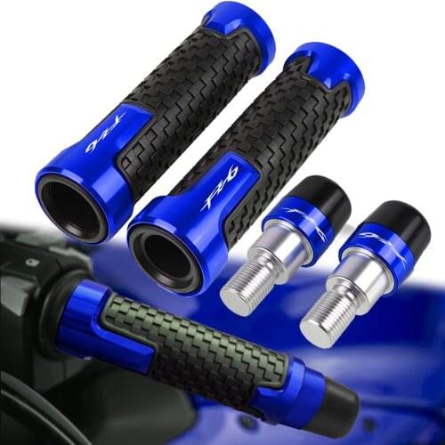 FZ6 FAZER 7/8"22mm Motorcycle Handlebar Grips Handle Bar Cap End Plug FOR YAMAHA FZ6FAZER 2004-2010 2005 2006 2007 2008 2009