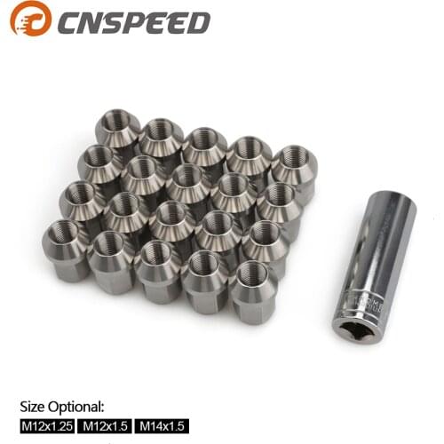 20PCS Lug Nuts Orignal Colors m12*1.25 m12*1.5 m14*1.5 Wheel Nuts Hex 19mm Length 35mm Aftermarket 304 Stainless Steel