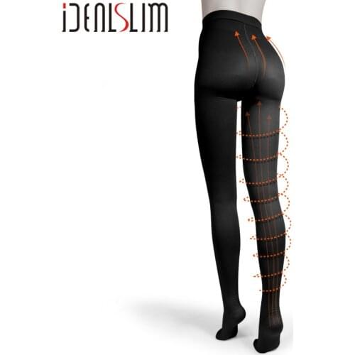 IDEALSLIM Graduated Pressure Stockings Closed Toe Women Medical Compression Pantyhose