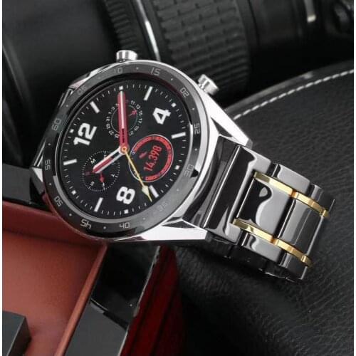 Ceramic Metal Strap for Samsung watch 46mm/Active 2 42mm/Huawei GT2/Amazfit GTR Man/Woman applicable strap for 22mm 20mm band