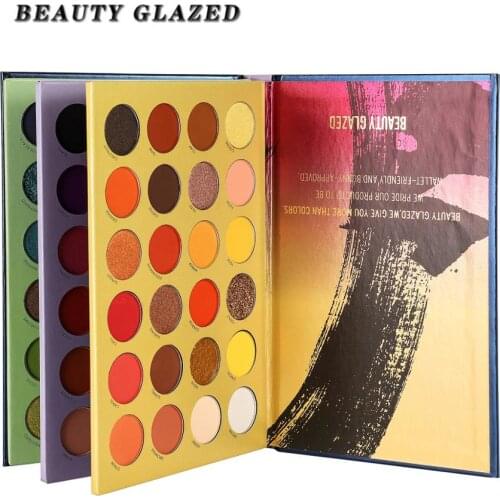 Beauty Glazed 72 Color Shades Pressed Powder Book Eyeshadow Glitter Matte Shimmer Waterproof Good Texture Luxury Palette