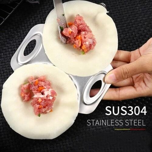 Hot Double Head Dumpling Mold Dumpling Wrapper Cutter Making Machine Cooking Pastry Tool Kitchen Tools Dumpling Maker Device Hot