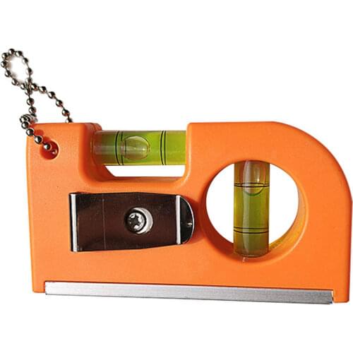 Mini Pocket Level Tool Portable Keychain Level Measuring Tools With Magnet Base Machinery Leveller Metal Hooks and Chains