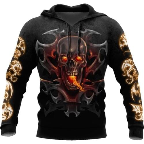 PLstar Cosmos New Armor Tattoo and skull Dragon 3D Printed Hoodies For Men/Women Harajuku Hooded Sweatshirt Cosplay Casual
