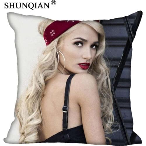 Custom Square Pillowcase Pia Mia soft Pillow Cover Zippered More Size Two Sides DIY Pillowcase