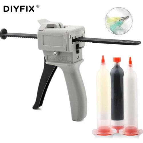 Phone Repair Tools Set Single PUR Glue with Liquid Glue Dispensing Gun Middle Frame Bracket Back Cover Glue PUR Rework Cold Gel
