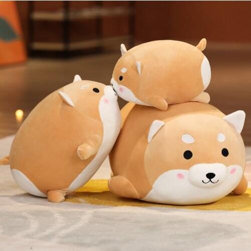 New Heart Ass Corgi Dog Plush Toy Soft Stuffed Animal Puppy Doll Christmas Gift for Kids Sleeping Pillow High Quality