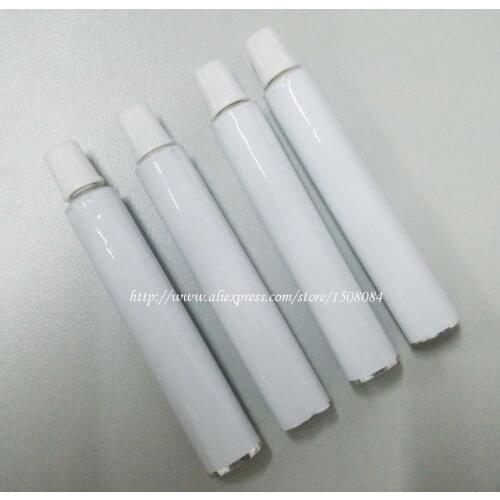 LOT OF 100Pcs New 5ml Aluminum Empty Toothpaste Tubes w/ Needle Cap Unsealed