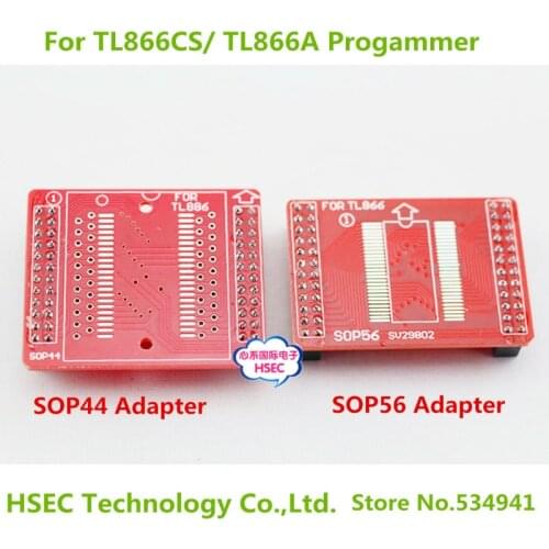SOP44 simple Adapter+SOP56 simple adapter/ PSOP44+ PSOP56 socket forTL866A TL886CS TL866II PLUSprogrammer 2pcs/lot
