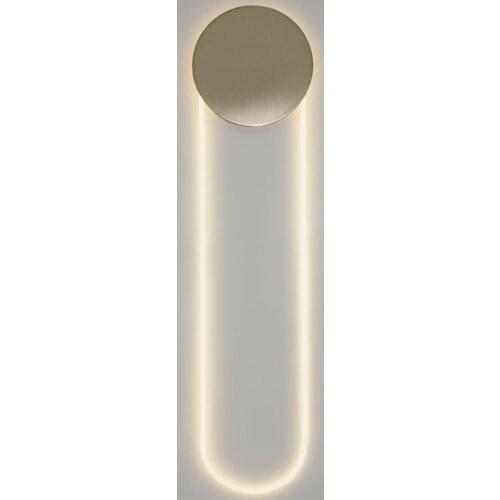 Light luxury U-shaped creative modern art living room bedroom bedside bar hotel model room background wall lamp