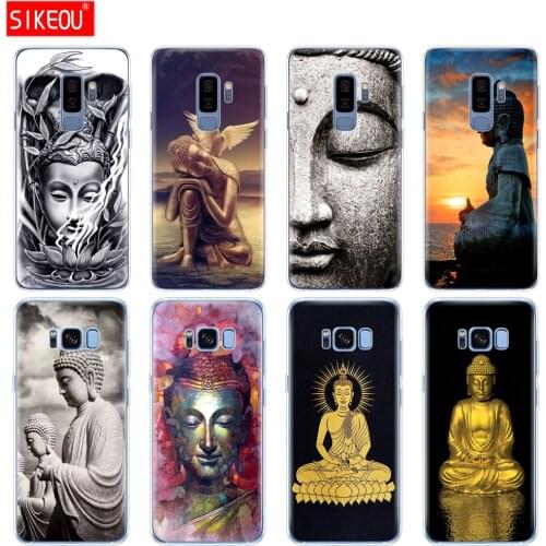 Silicone case for Samsung Galaxy S9 S8 S7 S6 edge S5 S4 S3 PLUS phone cover Buddha budha
