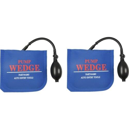 Locksmith Supplies 2 pcs Pump Wedge Locksmith Tools Auto Air Wedge Airbag Lock Pick Set Open Car Door Lock Opening Tools