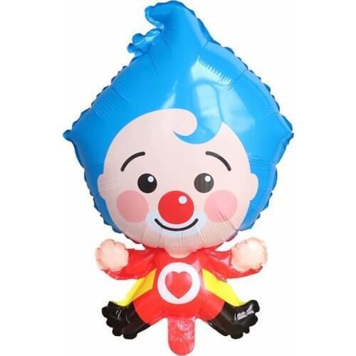 10/20/50pcs Cartoon Clown Plim Plip Clown Balloons Happy Birthday Party Decor Circus Supplies Baby Shower Air Globos Kids Toy