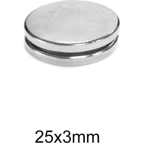 2/5/10/20/30/40PCS 25x3 mm N35 Round Powerful Magnetic Magnets 25mm*3mm Neodymium Magnet Disc 25x3mm Permanent Magnet 25*3 mm