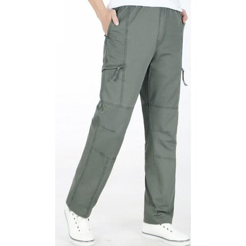 2020 Mens Clothing Male Summer Loose Army Green Cargo Pants Plus Size XXXL 4XL 5XL 6XL Spring Casual Black Baggy Big Trousers