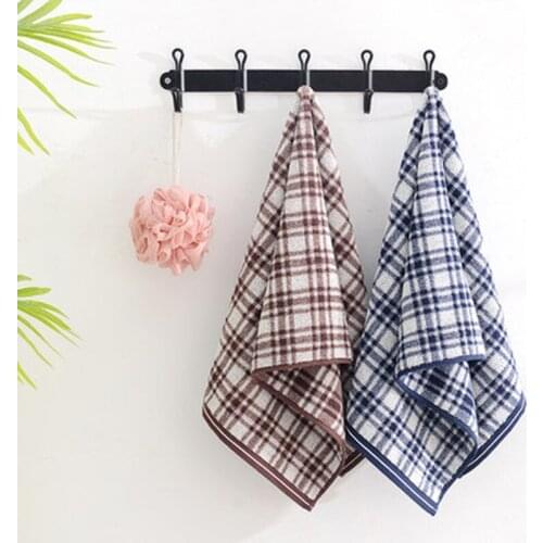 34x75CM Gauze Pure Cotton Towel Dark Plaid 2 Pics Of Lovers Men And Women Adult Face Wash Bath Household Wholesale