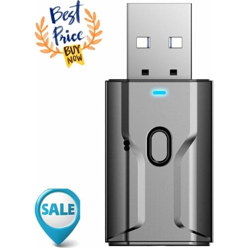 482 In 1 Bluetooth 5.0 Audio Transmitter Receiver Adapter Dongle 3.5mm AUX For TV PC Headphones Home Stereo Car Audio Adapter