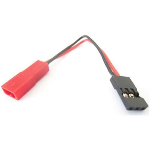 5PCS *10CM JST to JR Connector Adapt Cable Parallel Battery Wire 30 Core High Quality JST Plug Cable Black Red Servo RC Parts