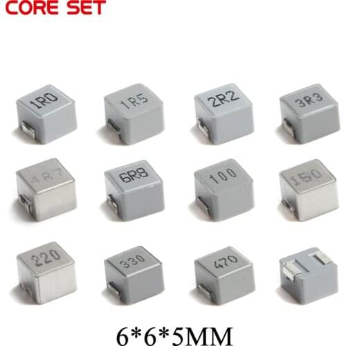 50pcs 0650 SMD Molding Power Inductor 1UH 1.5UH 2.2UH 3.3UH 4.7UH 6.8UH 10UH 15UH 22UH 33UH 47UH 6*6*5MM SMD Inductor