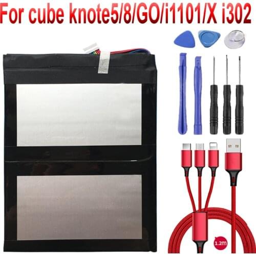 5500mAh Battery For cube knote5 knote8 battery / For knotex i1302 /For cube konte GO battery /For cube Knote i1101 battery