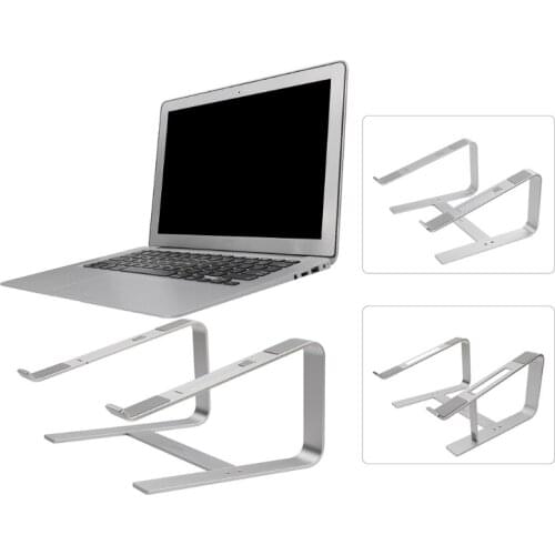 Aluminum Laptop Stand for Desk Compatible for Mac MacBook Pro Air Apple Notebook, Portable Holder Ergonomic Elevator Metal Riser