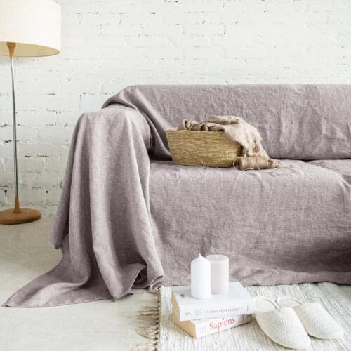 Sofa Cover Nature Linen Sofa Towel Slipcover Sofa Covers for Living Room Couch Cover funda sofa Protect Furniture 1/2/3 seater