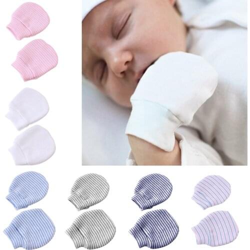 Baby Anti Scratching Gloves Simple Cute Newborn Warm Knitting Mitten Anti-eat Hand Anti-Grab Face Protect Glove Baby Mitten