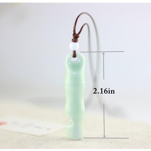 Ceramic Necklace Decorative Whistle Design Porcelain Necklace Pendant Necklace Ethnic Style Necklace Jewellery Best Gift