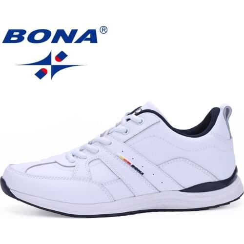 BONA Classics Style Lace Up Running Shoes Men Outdoor Walking Jogging Sneakers Comfortable Athletic Shoes Fast Free Shipping