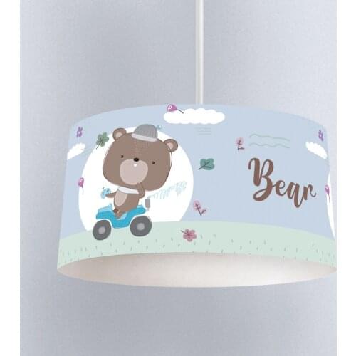 Lamp For Kids Bedrooms Light Chandelier for Living Room Childrens Room Car Brown Bear Model 251