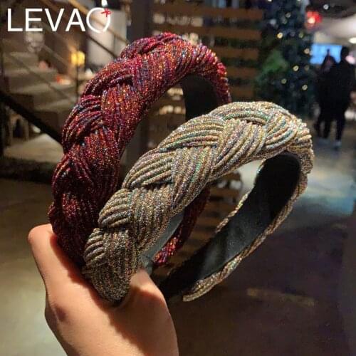 Levao New Hair Accessories Weaving Hair Bands Braided Headband Hair Hoop Fashion Hairbands Bezel Headdress