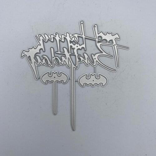 Metal Cutting Dies Happy Birthday Stencil Scrapbooking Photo Album Card Paper Embossing Craft DIY Dies Cut