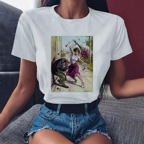 Fashion Printed Tshirt women Van Gogh Art Tee Shirts Women Tops Tee Harajuku T-shirts Female Tee Clothes Camiseta Femina 2021