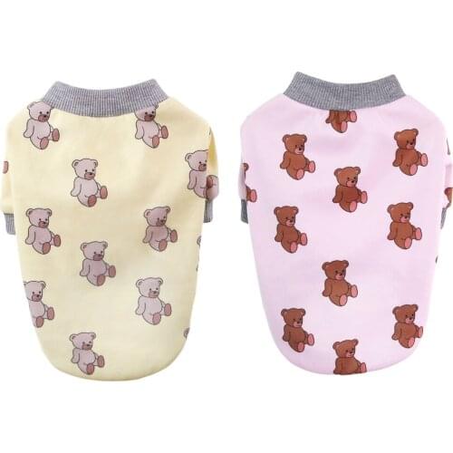 Cartoon Pet Dog Clothes Winter Warm Pet O-Neck Hoodies Jacket For Small Large Dog Cute Cat Clothing Sweatshirt Pet Coat Outfits